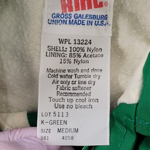 Vintage Estech Harvest King Jacket Medium 23x29 Green - Picture 6 of 15